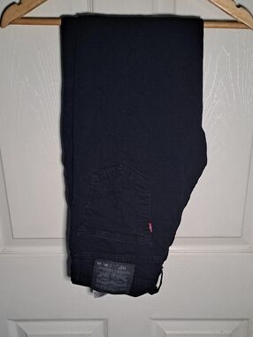 Levi's Black Denim Jeans with Leather Patch